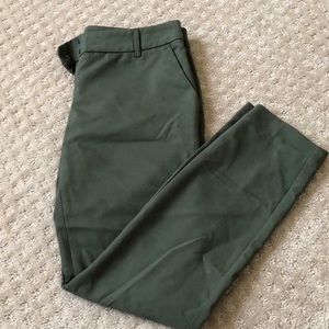 Express Columnist Ankle Pants Olive Green 2R